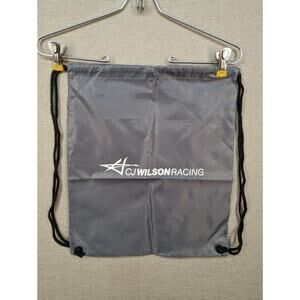 CJ Wilson Racing Backpack Cinch Sack Gray -0224